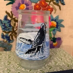 Vintage Welch’s jelly jar humpback whale